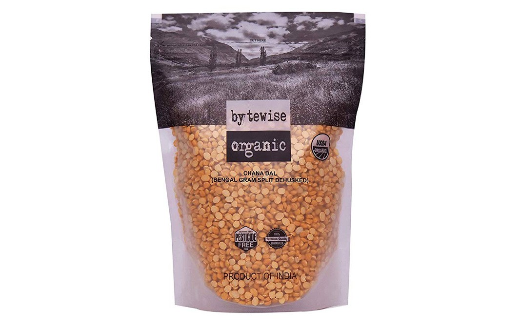 Bytewise Organic Chana Dal (Bengal Gram Split Dehusked)   Pack  1 kilogram